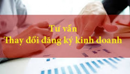 Dịch vụ thay đổi thông tin trên giấy phép đăng ký kinh doanh